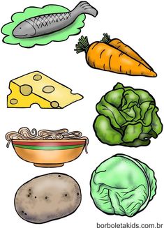 an image of food that includes carrots, lettuce and other vegetables on a white background