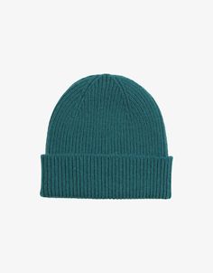 Merino Wool Beanie - Ocean Green – Colorful Standard US Cool True Summer, Chunky Beanie, Ocean Green, Vert Turquoise, Merino Wool Scarf, Clothing Wishlist, Wool Beanie, Head Shapes, Green Wool