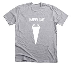 Be Happy And Smile T-Shirt - Positive Slogan | Bonfire Be Happy And Smile, Happy Smile