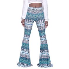 PRICES MAY VARY. Package included:One Piece Floral Print Bell Bottom Pants(Run Long,so Please order 1 SIZE DOWN if you are not belong to the tall lady) Flare Pants for Women feature with Ethnic Tribal paisley floral print,Fit and Flare Design,High and Elastic Waist,Hip Package,Floor Length and Wide Leg Bottoms; This Floral Flare Leggings are great to worn with T-Shirt,Blouse,Crop Top,Cami Tank and high heels;The Flare Bottoms Style will make you look Tall and Slender in these Long Pant Women Hig Night Out Clubwear, Bohemian Pants, Flared Leggings, Fashion Bottoms, Boho Pants, Printed Wide Leg Pants, Paisley Floral, Bell Bottom Pants, Flare Leggings