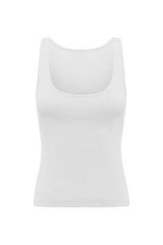 A classic wardrobe essential, the Axel Scoop Tank is ribbed for a close fit and blended with stretch for comfort. It features an elegant scooped neckline and high back. It will look just as chic styled on its own as it will layered underneath an oversized shirt. Heavy ribbing Scoop neckline High back neckline Over-the-head entry Embroidered POSSE emblem on centre back Material: 95% Cotton and 5% Elastane Made in a SEDEX certified factory Elegant White Scoop Neck Tank Top, White Seamless Top With Scoop Back, White Seamless Tops With Scoop Back, White Seamless Scoop Back Top, Elegant Fitted Tank Top With Scoop Neck, Elegant Fitted Scoop Neck Tank Top, Classic Fitted Tank Top With Scoop Neck, White Fitted Tank Top With Scoop Back, Classic Fitted Scoop Neck Tank Top