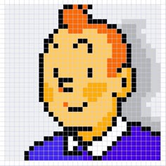 a pixellated image of a man's face