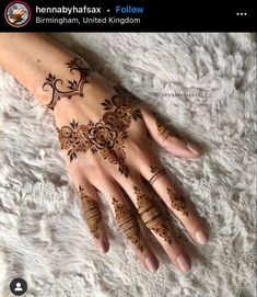 #SponsoredPost 12 Pretty modern henna designs Guides  #henna.? Henna Flower Designs, Mehedi Design