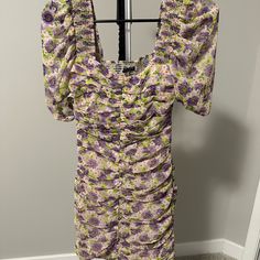 Brand New Without Tags! Purchased From Zara - Beautiful Bright Floral Pattern, Back Zipper, Cute Bust And Sleeve Detail And Scrunched Detail Throughout. Perfect For Spring, Summer, And Brunch! ***Reference Website Or Store For Details On Measurements And Sizing. Nothing Has Changed In Fit Since They Posted These Measurements. I Will Not Be Measuring Individual Items. Purple Fitted Midi Dress For Day Out, Zara Knee-length Floral Mini Dress, Zara Fitted Floral Print Mini Dress, Zara Floral Print Mini Dress For Night Out, Zara Fitted Dress For Garden Party, Fitted Zara Dress For Garden Party, Zara Floral Print Mini Dress, Zara Floral Print Mini Dress For Casual Occasions, Zara Floral Print Mini Dress For Casual Wear