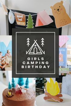 Hiking Birthday Theme, Camp Out Theme Birthday Party, Camp Birthday Party Decorations, Camping Birthday Party Ideas Decorations, Camping Birthday Favors, Glamping Themed Birthday Party, Backyard Camping Birthday Party Ideas, Glamping Birthday Party Decorations, Camp Themed Party Decor