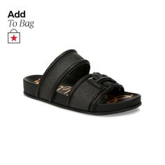 in stock Luxury Sandals With Textured Footbed For Vacation, Luxury Black Slide Sandals, Luxury Black Footbed Sandals, Luxury Open Toe Sandals With Textured Footbed, Designer Slide Sandals With Cushioned Footbed, Designer Black Slides With Buckle Closure, Luxury Synthetic Sandals For Vacation, Luxury Summer Sandals With Cushioned Footbed, Luxury Summer Footbed Sandals With Cushioned Footbed