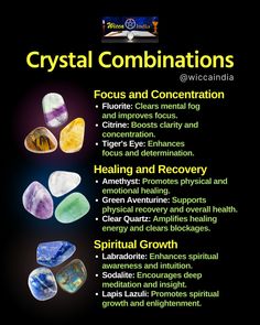 Amethyst Crystal Combination, Physical Healing Crystals, Crystals For Spiritual Growth, Healing Crystal Combinations, Crystals For Focus And Concentration, Crystal Combinations Powerful, Best Crystal Combinations, Crystals And Gemstones Meanings, Focus Crystals