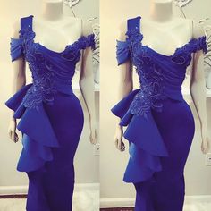 royal blue evening dress, beaded evening dress, mermaid Fitted Royal Blue Evening Dress For Prom, Royal Blue Embellished Evening Dress For Parties, Fitted Royal Blue Evening Dress For Banquet, Blue Mermaid Dress With Ruffles For Wedding, Blue Mermaid Wedding Dress With Ruffles, Royal Blue Evening Dress With Sweep Train For Banquet, Elegant Royal Blue Evening Dress For Banquets, Elegant Fitted Royal Blue Mermaid Dress, Fitted Royal Blue Embellished Gown