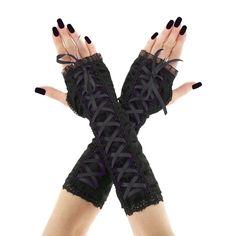 Gothic gloves are a stylish and edgy accessory that can add a touch of drama to any outfit. Typically made from materials like lace, or velvet, gothic gloves often feature intricate designs, such as studs, or intricate embroidery. Perfect for completing a gothic-inspired look or adding a touch of mystery to a more traditional outfit, gothic gloves are a versatile accessory that can elevate any ensemble. extra long fingerless gloves for womens, evening gloves in burlesque, vintage or occasions st Black Leg Warmers For Festival, Gothic Leg Warmers For Cosplay And Winter, Gothic Leg Warmers For Winter Cosplay, Gothic Leg Warmers For Cosplay In Winter, Black Punk Leg Warmers For Halloween, Black Edgy Leg Warmers For Cosplay, Edgy Black Leg Warmers For Cosplay, Fitted Black Leg Warmers For Cosplay, Black Fitted Gothic Leg Warmers