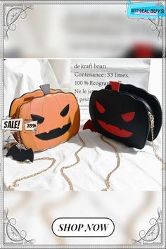 Pumpkin Light Shoulder Bag Trendy Halloween Tote Bag, Fall Clutch Bag With Detachable Strap, Brown Party Bags For Fall, Fall Party Brown Bags, Brown Fall Party Bags, Large Capacity Evening Bags For Fall, Fall Clutch Bag With Adjustable Strap, Rectangular Evening Bags For Fall, Fall Bags With Removable Pouch