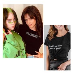 Cute/funny black shirt with embroidered lettering. Inspired on Camila Cabello's shirt.  Fits true to size. Material is stretchy that hugs in just the right places.  Model is a XS/S and is wearing size Small with the shirt tied in the center. Final sale. No returns :) Graphic Tees Women, Funny Shirts, Black Shirt, Womens Clothing Tops, Graphic Tees, T Shirts For Women, Tops & Tees, Trending Outfits, Clothes For Women