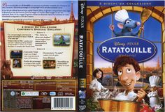 the dvd cover for ratatoulie is shown in full color and features an animated character