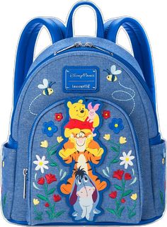 Disney Backpack For Theme Park And Back To School, Back To School Backpack For Theme Park, Playful Backpack For Disney Trips, Cute Backpack For Back To School And Theme Park, Disney Tote, Loungefly Mini Backpack, Mini Backpack, Disney Store, Winnie The Pooh