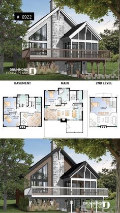 two story house plans with lofts and open floor plan for the first level, second