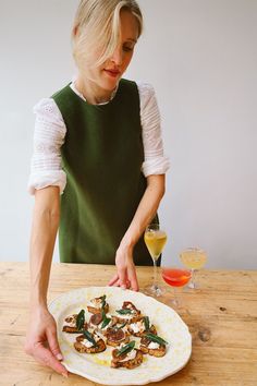 Garlic ricotta crostini, fig and hazelnut appetizer, crispy sage topping, garlic-infused ricotta, dried fig crostini recipe, hazelnut and sage toast, festive crostini ideas, ricotta and sage starter, garlic sourdough crostini, easy party appetizers