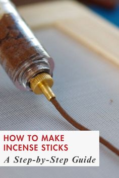 Learn how to make your own easy DIY incense sticks at home. This easy-to-follow tutorial will guide you through the process of crafting your own custom incense sticks. Create a truly personalized fragrance experience. Save this pin for later and unleash your inner artisan! Homemade Incense Sticks, Kyphi Incense Recipe, Handmade Incense Cones, Diy Inscents, Diy Incense Sticks, How To Make Incense Sticks, Diy Incense Holder Easy, Diy Incense Cones, How To Diy