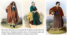 Traditional Scottish Womens Clothing, 1700s Scottish Fashion, 1800 Scottish Fashion, 1600s Scottish Fashion, Scottish Traditional Clothing Women Highland, 18th Century Scotland