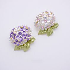 Purple Hydrangea Plant Small Flower Elegant Brooch Pin Spring Flower Brooches With Flower Decoration, Hydrangea Plant, Elegant Brooch, Purple Hydrangea, Hydrangea Purple, Planting Hydrangeas, Small Flowers, Hydrangea, Brooch Pin