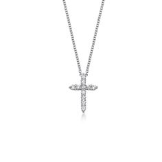 14K SOLID WHITE GOLD LAB GROWN DIAMOND CROSS NECKLACECross Height : 12.50mmCross Width : 9mm Cross Thickness : 3.40mm Necklace Weight : 1.7gr Total Diamond Weight : 0.18 Carats ---F Color VSI Clarity Diamond : 11 Diamonds -- Very Nice White Color Sparkle Diamonds Item No : LRP122-1.5 --MADE IN USA-- Also Available with Natural Diamonds --- Please Ask For The Price!!! ---Absolutely stunning. Comes in a gift box. Here is a beautiful , delicate and simple, yet classy cross necklace with lab grown d White Gold Cross Necklace, Star Wedding Band, Diamond Cross Necklace, Necklace With Diamonds, Gold Cross Necklace, Band Jewelry, Diamond Cross, Gold Cross, Engraved Rings