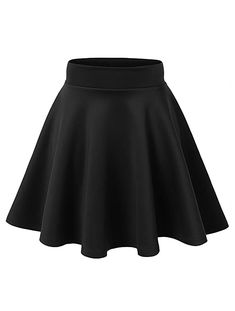 Plus size black aesthetic circle skirt. This Item is made to order. Material: Polyester 88% , Spandex 12% Skirt Length approx.18-20" each size skirt is longer gradually Silky smooth fabric Material is thick and not see through Elastic Waist Band Flared Skater Skirt, Skater Skirts, Skater Girl, Rock Outfit, Jeans Outfit Casual, Plus Size Black