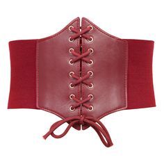 PRICES MAY VARY. Size: S /M /L /XL /XXL /XXXL PU leather underbust waist belt with elastic band and copper buttons The widest width is 7.5in, Elastic width is 4.7in Easy to put on and take off: metal press stud button closure on the back makes it easy and convenient to wear and take off just with little press The lace up belt can shape your waist well, great for cosplay and casual wear. 
Vintage Cinch Belt features in pu leather underbust Lace-up waspie belt with elastic band and snap buttons fa Cinto Corset, Pirate Corset, Black Corset Belt, 22nd Bday, Corset Waist Belt, Bday Wishlist, Cinch Belt, Luxury Belts, Gothic Accessories