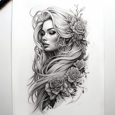 I will draw custom tattoo design realistic, full sleeve tattoo Astraea Goddess Tattoo, Aphrodite Tattoo Design Greek Mythology, Goddess Tattoo Sleeve, Female Goddess Tattoo, Afrodita Tattoo, Aphrodite Tattoo Design, Aphrodite Goddess Tattoo, Libra Goddess Tattoo, Mother Nature Tattoo