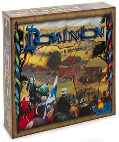 the board game dominion features knights and knights in armor, as well as an image of a