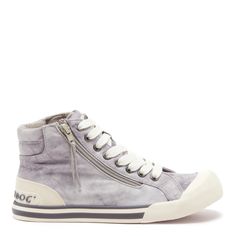 Jazzin Grey Tie-Dye High Top Sneaker – Rocket Dog® Tie Your Shoes, Womens High Top Shoes, Fashion Shoes Sneakers, Grey Tie Dye, 90s Outfit, Tie Dye Cotton, Grey Tie, Lace Sneakers, Rocket Dog