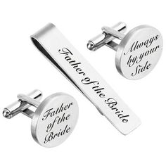 Men's Accessories: Cufflinks, Ties, Bow Ties and More | JJ's House Personalized Cufflinks Wedding, Wedding Ides, Brooch Diamond, I Loved You First, Groom Cufflinks, Engraved Cufflinks, Groom Gifts, Custom Cufflinks, Ultimate Planner