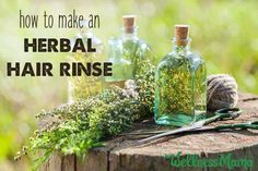 DIY Herbal Hair Rinse for Shiny and Strong Hair Hair Rinse Recipe, Herbal Hair Rinse, Shiny Healthy Hair, Herbal Vinegar, Hair Mask Recipe, Coconut Oil Uses, Herbal Hair, Hair Rinse