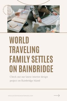 the world traveling family sites on bainbridge is featured in this brochure for an article