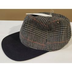 Men's Goodfellow Plaid Adjustable Hat, Nwt. Black Flat Cap For Winter, Classic Black Hats For Cold Weather, Black Winter Visor Baseball Cap, Casual Winter Snapback Hat With Visor, Black Snapback Hat For Winter, Gray Winter Baseball Cap With Curved Brim, Black Baseball Cap For Fall, Winter Gray Curved Brim Baseball Cap, Casual Black Baseball Cap For Fall