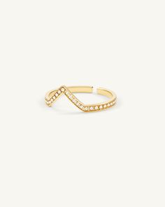 A Ring in 14k gold-plated from Waldor & Co. The model is Chloé Ring Polished Gold Elegant Adjustable Stackable Stainless Steel Rings, Elegant Adjustable Stainless Steel Stackable Rings, Modern Adjustable Stackable Diamond Ring, Adjustable Stackable Stainless Steel Rings, Chloe Ring, Swedish Design, Apparel Accessories, Buy Now, Chloe