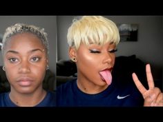 How to MOLD CUT AND STYLE MY Short Hair at home | Laurasia Andrea - YouTube Short Relaxed Hair With Bangs, Relaxed Hair With Bangs, How To Cut Short Hair At Home, Fantasia Short Hairstyles, Laurasia Andrea, Short Relaxed Hair, Textured Hairstyles, Quick Styles, Shave Hair