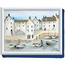 Creative Tops Cornish Harbour Seaside Design Food Dinner Lap Tray With Cushion