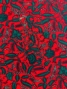 African Print Fabric. Ideal for fashion design, home décor, crafting, and quilting projects. 100% Cotton. Sold by the yard. 36" x 45". Kitenge, African Print Fabric, Ankara Fabric, Fabric Sale, African Fabric, Fabric Shop, Mask Making, Print Fabric, Leaf Pattern