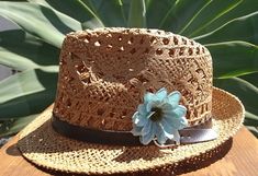 "Hats for women, fedora hat, straw hat, sun hat, buy online women fedora hats, sun hats, beach hats, custom hats & personalized hats for women. Jewelry & fashion accessories, original designs by kekugi. Best gift ideas !! This Stylish fedora hat is accented with leather strap with a fabric flower on the side. This hat is soft yet supple, making it light to wear yet durable to last for years. These womens hats are perfect for any summer activity - beach, traveling, vacation It complements Elegant Handmade Fedora Straw Hat, Bohemian Toquilla Straw Fedora For Kentucky Derby, Bohemian Boater Hat With Short Brim In Toquilla Straw, Bohemian Boater Hat With Short Brim, Bohemian Natural Panama Hat For Garden Party, Elegant Handmade Fedora For Beach, Fitted Brown Straw Hat For Vacation, Elegant Handmade Panama Hat For The Beach, Elegant Handmade Panama Hat For Beach