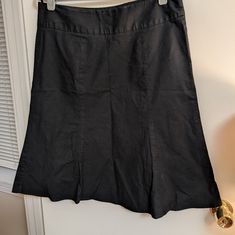 Black Bell Flared Cotton Skirt From Gap. 16" Waist, 24.5" Length. Side Zip With Button Closure. Almost New Condition, Never Worn. Midi Skirts, Cotton Skirt, Side Zip, Midi Skirt, Gap, Womens Skirt, A Line, Skirt, Women Shopping