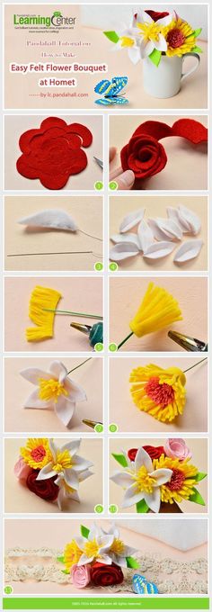 how to make paper flowers with crochet and yarn - step by step instructions