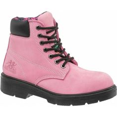 6-Inch Work Boot, Style Family 6-Inch Work Boot, Metatarsal Guard No, ASTM Standards Met Electrical Hazard (EH), Closure Lace Up, Chemical Resisting Sole No, Color Pink, Width D, Gender Women's, Heel Definition Flat Heel, Non Metallic Upper No, Non-Marking Sole Yes, Completely Non Metallic No, Oil Resisting Sole Yes, Construction Direct Attached, Electrical Hazard Rated Yes, Conductive No, Color Family Pink, Puncture Resistant Insole Yes, Size 8, Static Dissipative No, Style Number 50162 Sole Pattern, Womens Work Boots, Steel Toe Boots, Steel Toe Work Boots, Size 10 Women, Pu Heels, Work Boot, Size 8 Women, Safety Shoes