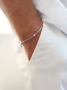 Custom Waterproof Silver 925 Bracelet Minimalist Engraved Initial Bracelet Man Rope Bracelet Initial Bracelet Friendship Bracelet Custom Minimalist Engraved Rope Bracelet for Men Letter Bracelet  Initial Bracelet Man Rope Bracelet Initial Bracelet Man Friendship Bracelet Silk Bracelet Personalized Gift,  Personalized, Bracelet, Customized Bracelet, Knot Bracelet, Boyfriend Bracelet, Dad Bracelet, Uncle Bracelet, Letter Bracelet Men ✔ DETAILS The bracelet is made of 100% silver 925 and silk strin Dad Bracelet, Customised Bracelets, Minimalist Men, Bracelets For Boyfriend, Bracelet Initial, Silk Bracelet, Photo Pattern, Engraved Initials, Letter Bracelet