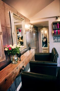 the salon is clean and ready to be used for hair stylist's