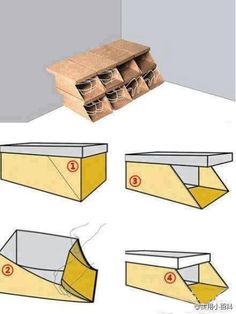 how to make a shoe box out of cardboard