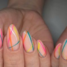 80s Nails, 90s Nails, Nails Art Designs, Retro Nails, Lead By Example, Bright Nails, Nail Art Ideas