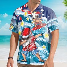 This custom Hawaiian shirt is a great gift idea, as well as a loose and comfy outfit that will keep you cool during the hot summer months. Coming up with a surprise for your loved ones is up to you. This present is appropriate for any occasion, and the receivers will surely love it! Product details: Material: Polyester fabric Feature: Featuring a spread collar, printed pattern all over the shirt, a front button fastening, short sleeves and a relaxed shape. The design is printed with new age printing technology, direct garment. It is printed with a water-soluble and eco-friendly ink. It is cured with a heat treatment process to ensure the color-fastness and lasting durability of the design. Care instruction: Machine wash cold with similar colors. Do not bleach, tumble dry low, do not iron, Funny Short Sleeve T-shirt For Beach, Casual Beach Camp Shirt With Letter Print, Casual White Hawaiian Shirt With Custom Print, White Hawaiian Shirt With Sublimation Print For Beach, Funny Cotton Shirt For Vacation, Funny Short Sleeve Vacation Shirt, Sublimation Print Hawaiian Shirt For Beach Season, Beach Season Hawaiian Shirt With Sublimation Print, Fun Graphic Print Camp Shirt For Beach