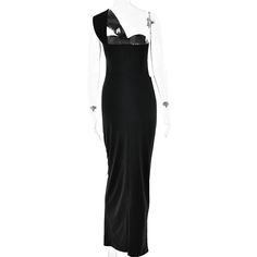 👗 Style: Elegant Maxi Dresses 💃 Neckline: One-Shoulder | Asymmetric | Knot Bust 💪 Sleeve type: Sleeveless 🔲 Pattern: Solid color 🧜 Silhouette: Form-Fitting Mermaid Trumpet ⏳ Waistline: Natural 👌 Fit: Body-Hugging 🌟 Material Composition: Polyester, spandex 🌿 Fabric: Slight-stretch 🌼 Season: Spring and Summer 📏 Length: Maxi 🌺 Details: Knot side applique, zipper back closure Size Chart (Inches): Size S: Bust 27.56-35.43, Waist 24.41-32.28, Hip 33.07-40.94, Length 51.97 Size M: Bust 29.13 Elegant Maxi Dresses, Casual Bridesmaid Dresses, Trendy Blazers, Two Pieces Set Outfits, Mermaid Maxi Dress, Dirndl Outfit, Shoulder Knots, Dress Night Out, 1920s Flapper Dress