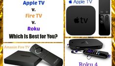 four different types of apple tvs and remote controls with the text which is best for you?