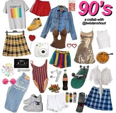 80s And 90s Party Outfits, 90s Retro Outfits Vintage Inspired, 90 Look Outfits 90s Fashion, Decades Party Outfit Ideas, Annee 90 Outfit, 1988 Outfits, 80s 90s Party Outfits, 90 Style Outfits 90s Fashion Party, 90s Looks Outfits Party