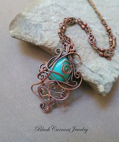 image 0 Green Copper Hand Wrapped Necklaces, Green Bohemian Copper Wire Necklace, Artistic Copper Wire Wrapped Necklaces, Nature-inspired Copper Wire Wrapped Necklace, Green Copper Wire Pendant Necklace, Wire Jewelry Making, Wire Wrapped Jewelry Diy, Wire Necklace, Copper Chain