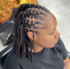 Short Barrel Twist Locs Women, Loc Two Strand Twist, Hairstyles For Short Locs, Black Hair Locs, Loc Twist, Two Strand Twist Out, Small Dreads, Business Worksheet